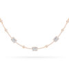 Choker Belle Amie con taglio smeraldo in oro 18 carati e diamanti