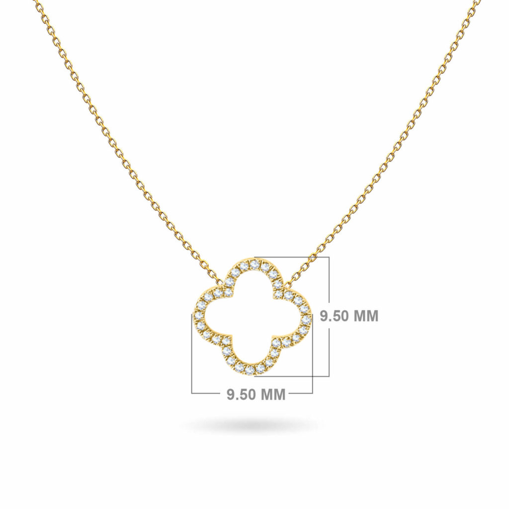 collier trèfle-diamant-18k-or