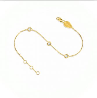 bracciale tre diamanti-costellazione-18k-oro