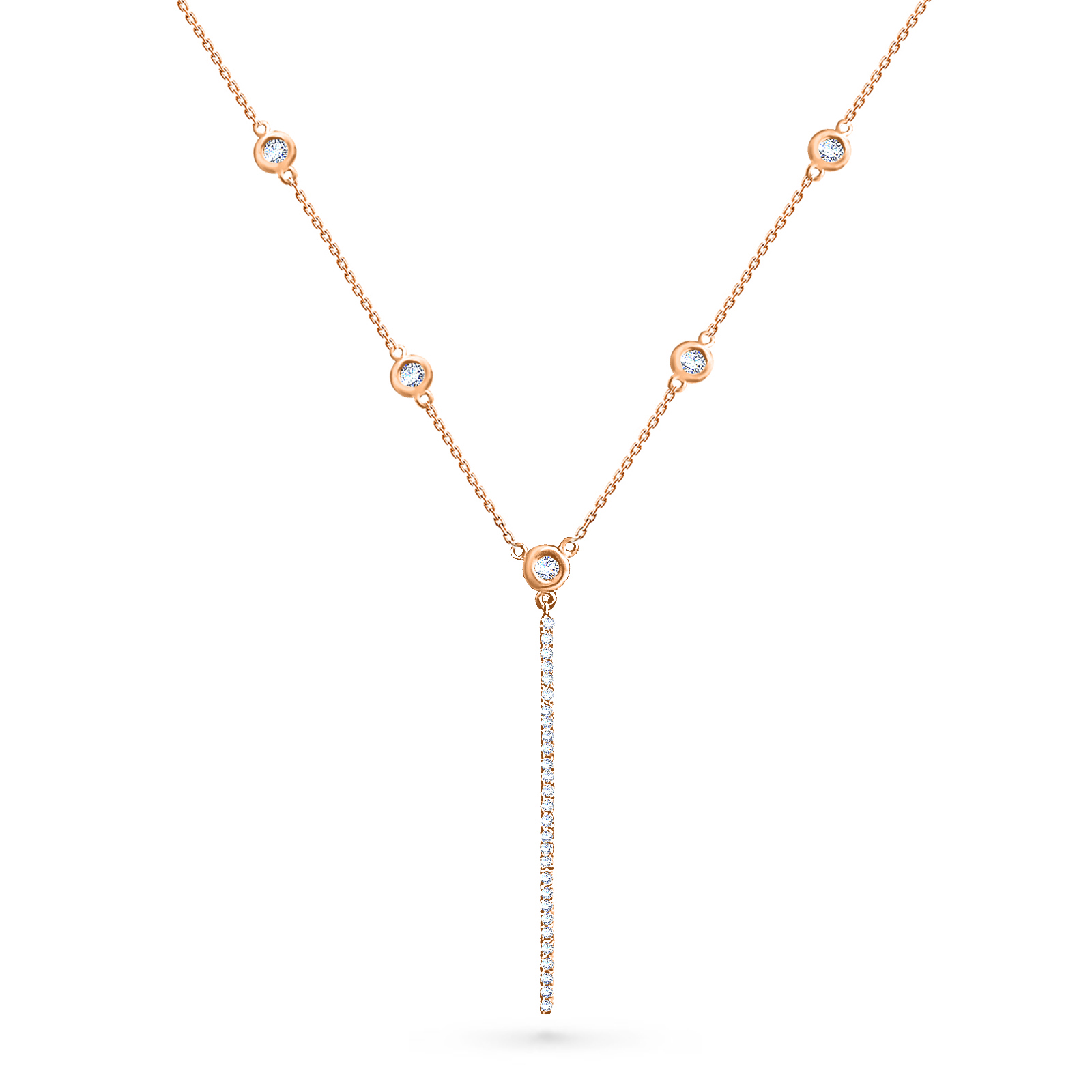 Necklace Paris Dubai Constellation 18K Gold and Diamonds - Aquae Jewels