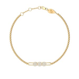 bracciale a cerchio di diamanti-elixir-round-cluster-18k-oro