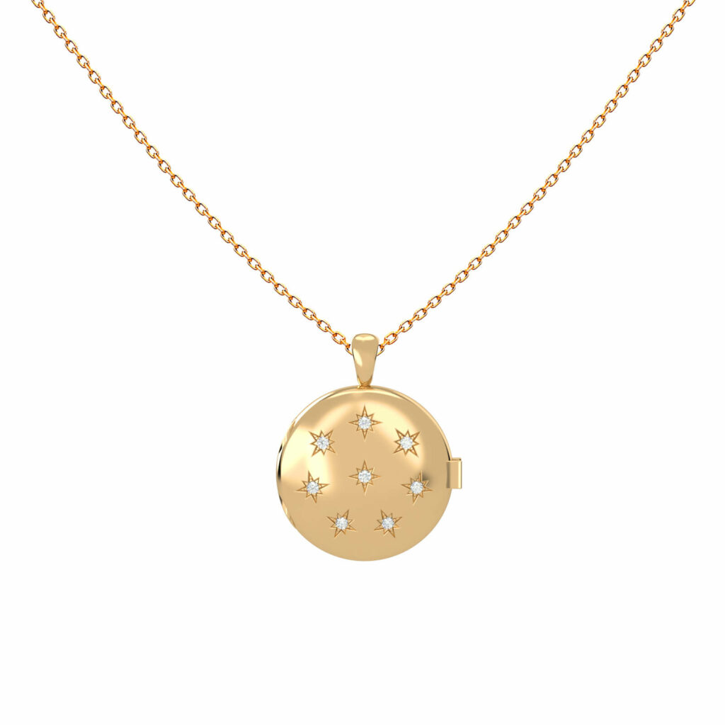 collier-boucle en diamant-constellation-18k-or