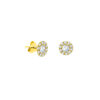 Boucles d'oreilles homme-diamant mini-cercle-18k-or