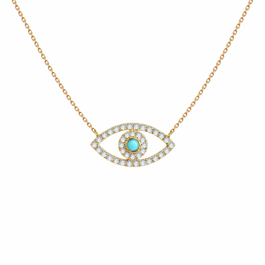 collier d'œil de malfaiteur en or-classique