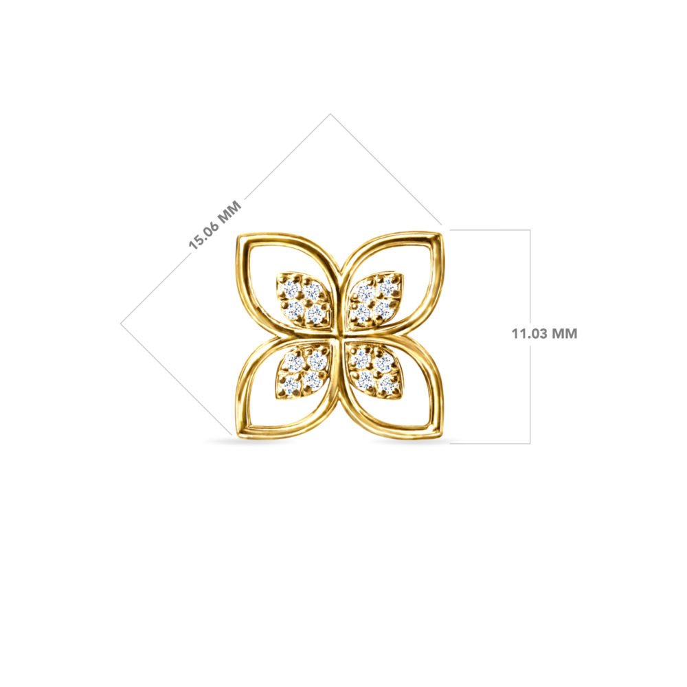 Elegant diamond earrings in 18K gold – Felicity design