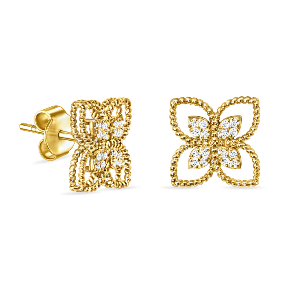 Elegant diamond earrings in 18K gold – Felicity design