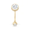 Reiner Diamant-Bauchnabel - Gelbgold - Aquae Jewels - Exquisiter Schmuck