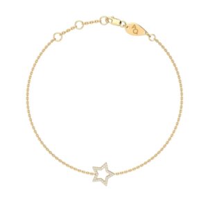 Bracciale con diamanti a stella - Hollywood Star in oro e diamanti 18 carati