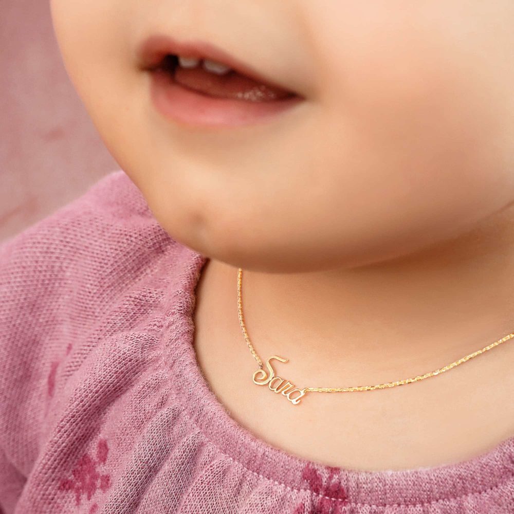 BABY NECKLACE FULL 18K GOLD NAME