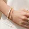 Modisches Diamantarmband aus 18K Gold mit Diamanten