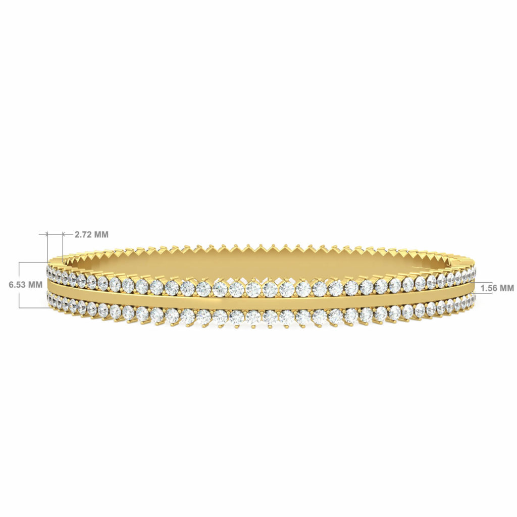 Fashion Diamond Bracelet in 18K Gold with Diamonds