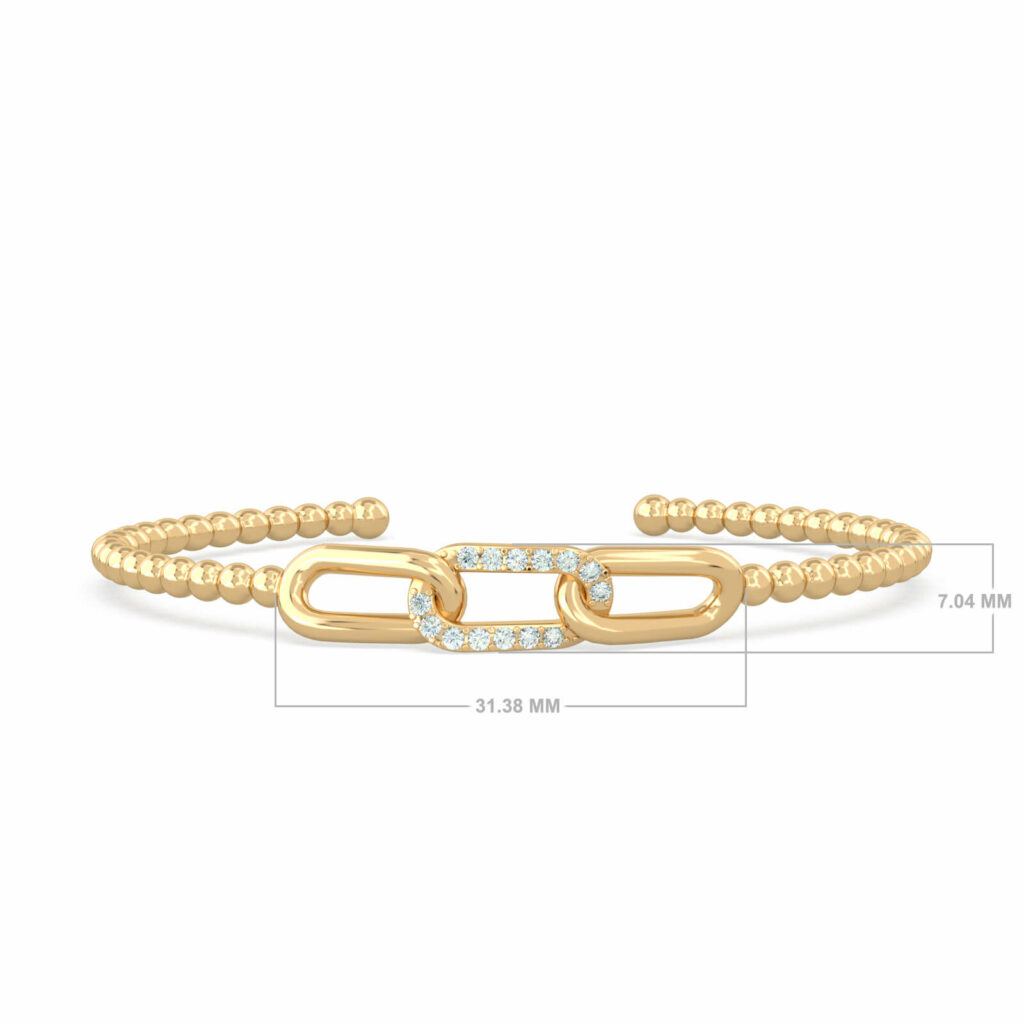 bracciale con perline d'oro-sparkle-brigitte-18k-oro-diamanti