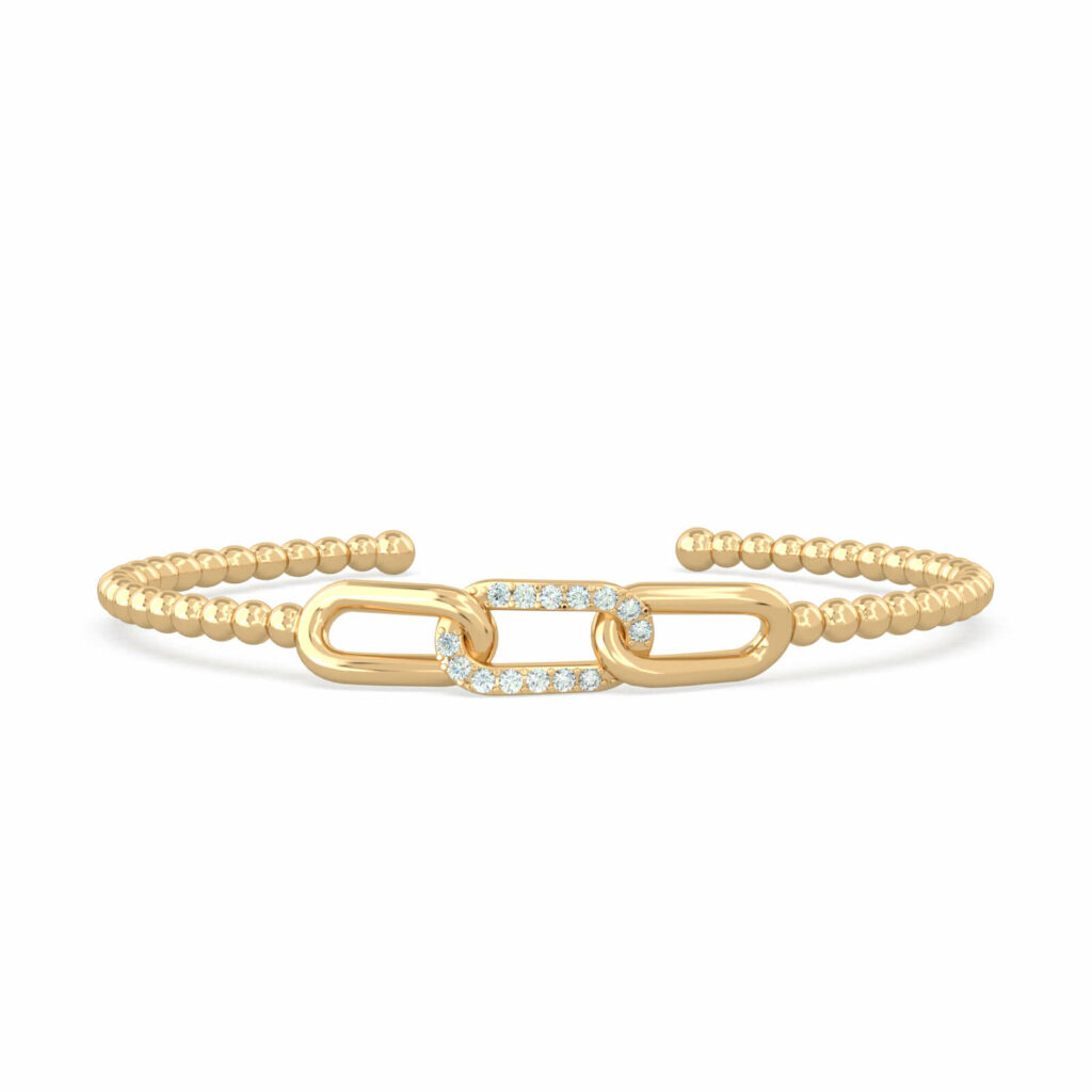 bracciale con perline d'oro-sparkle-brigitte-18k-oro-diamanti