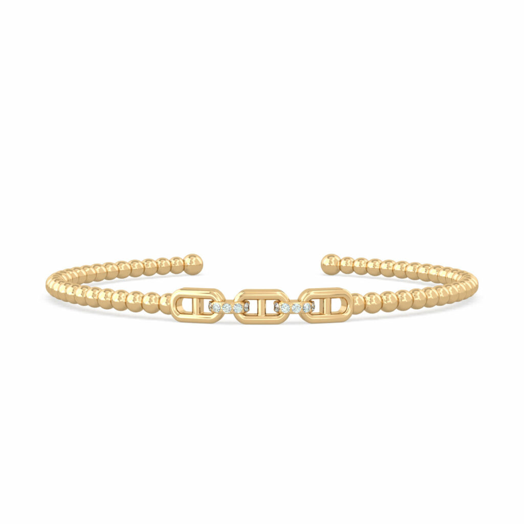 bracciale con perline d'oro-sparkle-fayette-18k-oro-diamanti