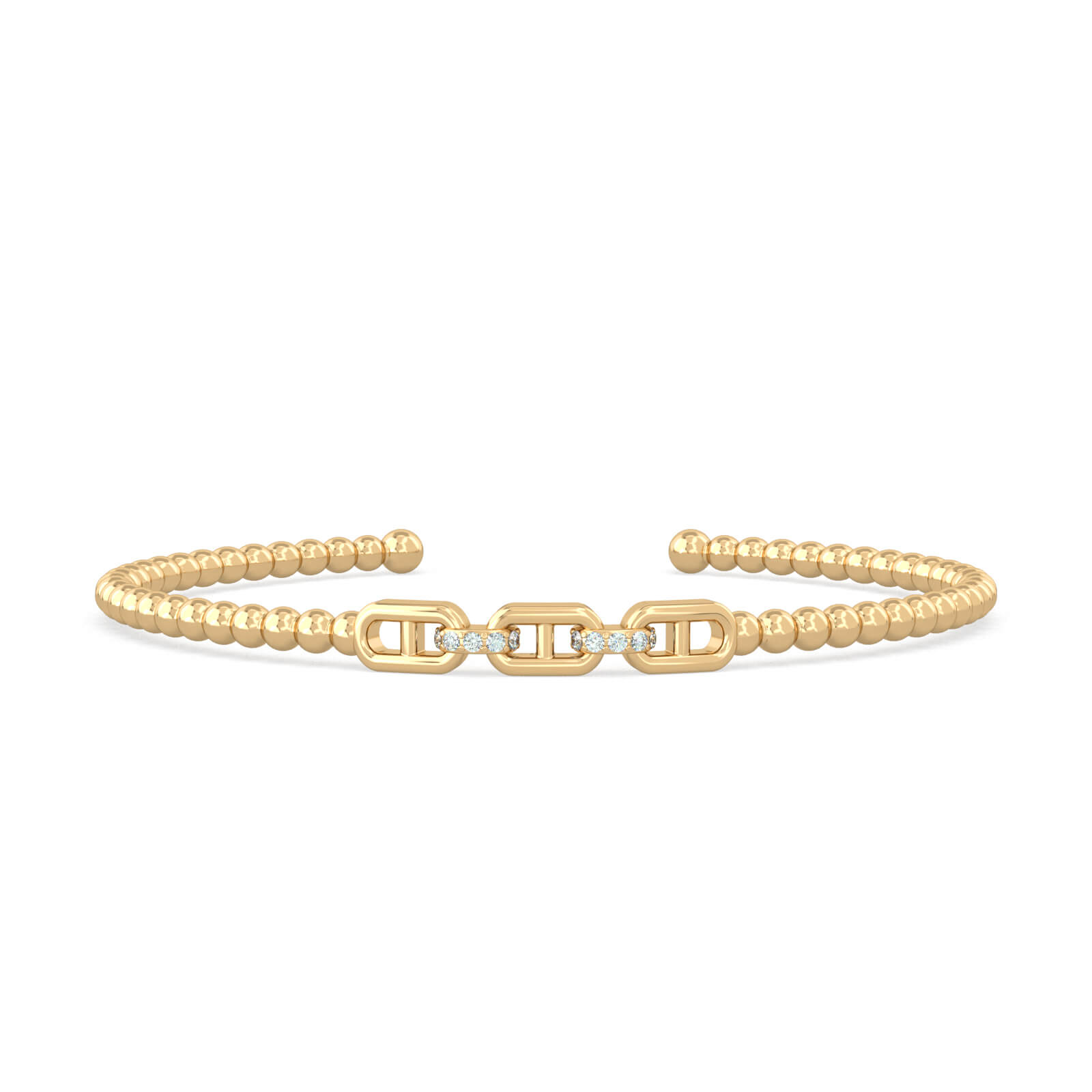 Bangle Sparkle Fayette, 18K Gold & Diamonds - Aquae Jewels