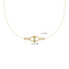 Baroque Gold Choker with Abstract Chain and Diamonds in 18K Gold