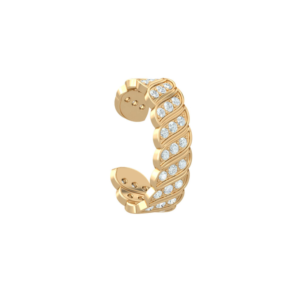 diamond-wave-cuff-earring-18k-gold