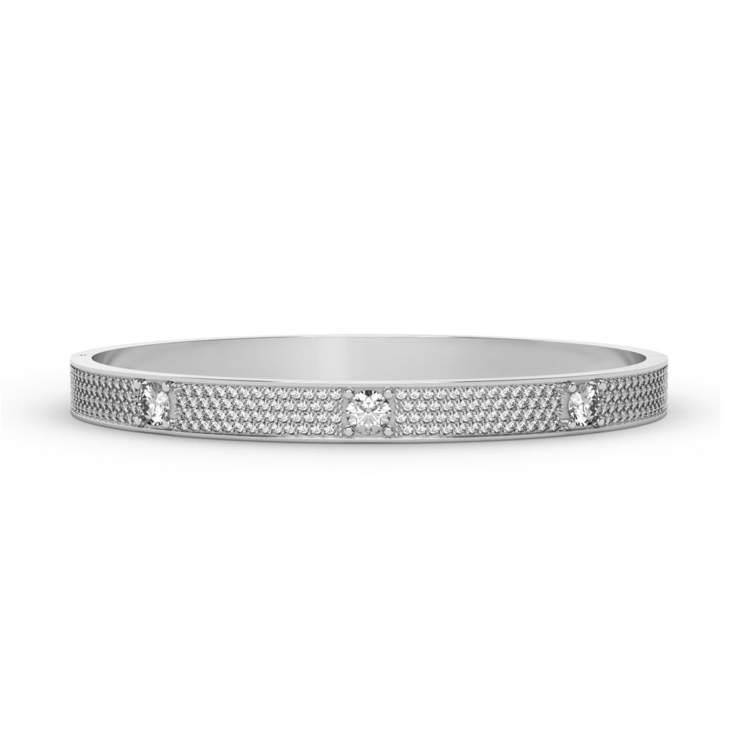 bracelet en diamant-bangle-bracelet-bling-18k-or