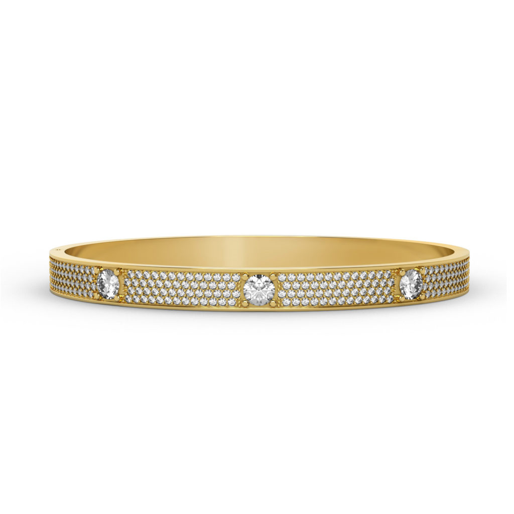 bracciale-bangle di diamanti-18k-oro