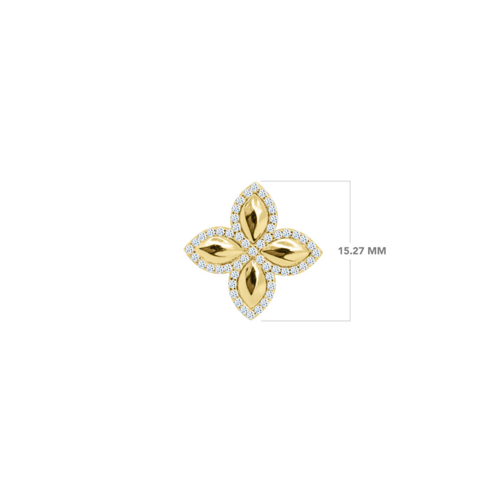 Elegant diamond earrings in 18K gold – Felicity design