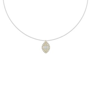 collier de diamants taillés en marquise