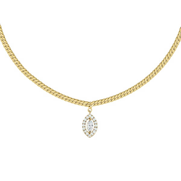 Marquise Diamond Choker Necklace – Pure Marquise Choker in 18K Gold