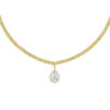 Birne Diamant Choker Halskette - Reine Birne Choker in 18K Gold