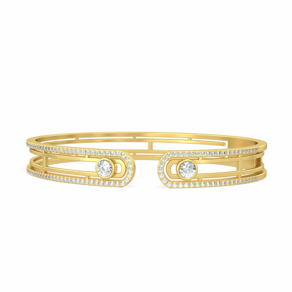 bracciale minimalista in oro -ily-18k-oro-diamanti