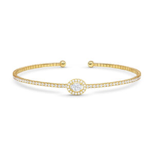 Oval Cut Bracelet - Verona 18K Gold & Diamonds