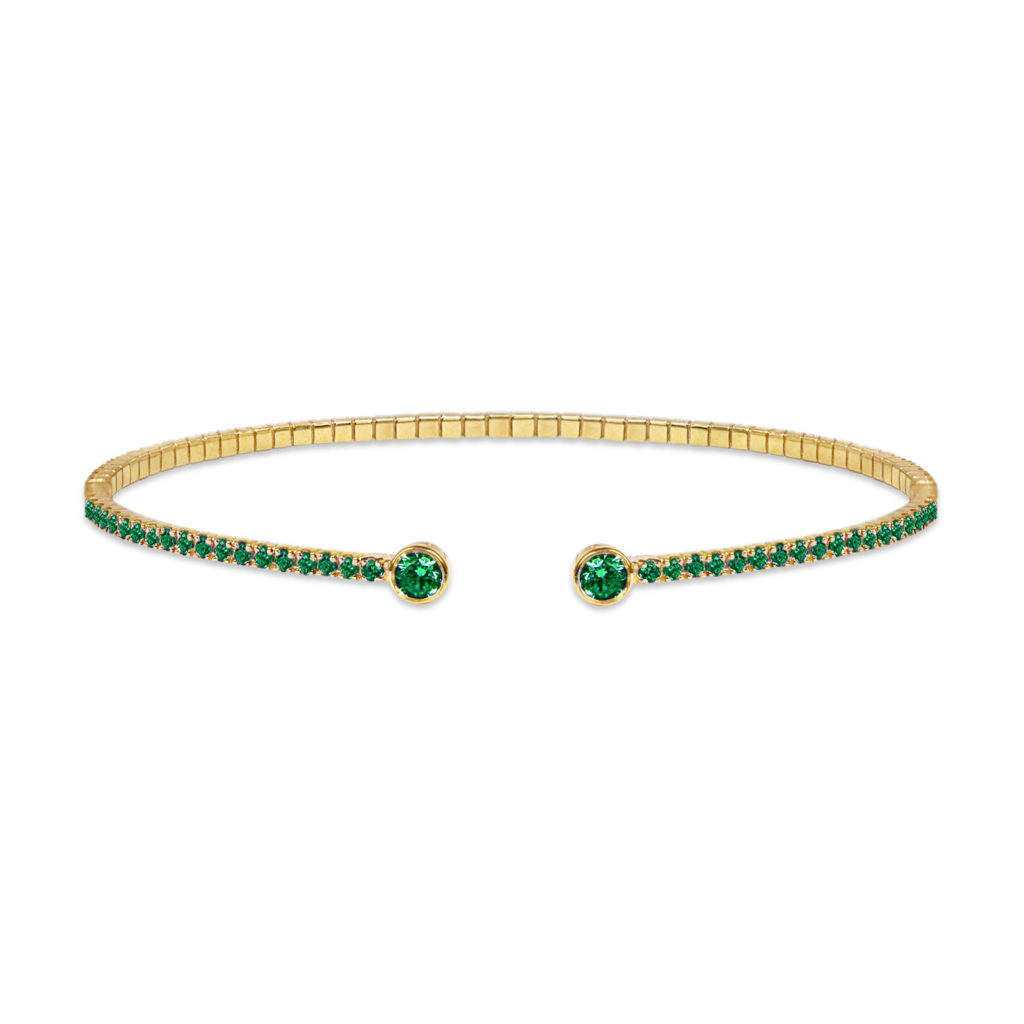 bracelet skinny en or-18k-or-rubis-saphir-emerald