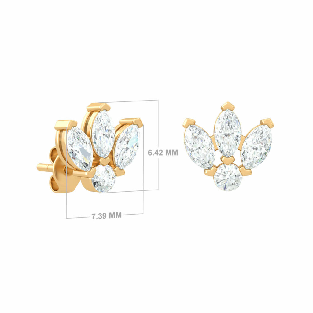 marquise-diamond-stud-earrings-18k-gold