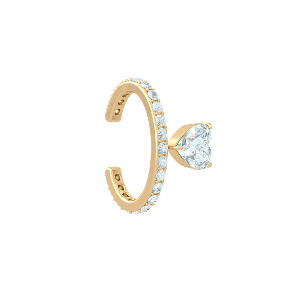 elegant-diamond-heart-cuff-earring-earring-cuff-0-20-carat-heart-diamond-line-18k-gold