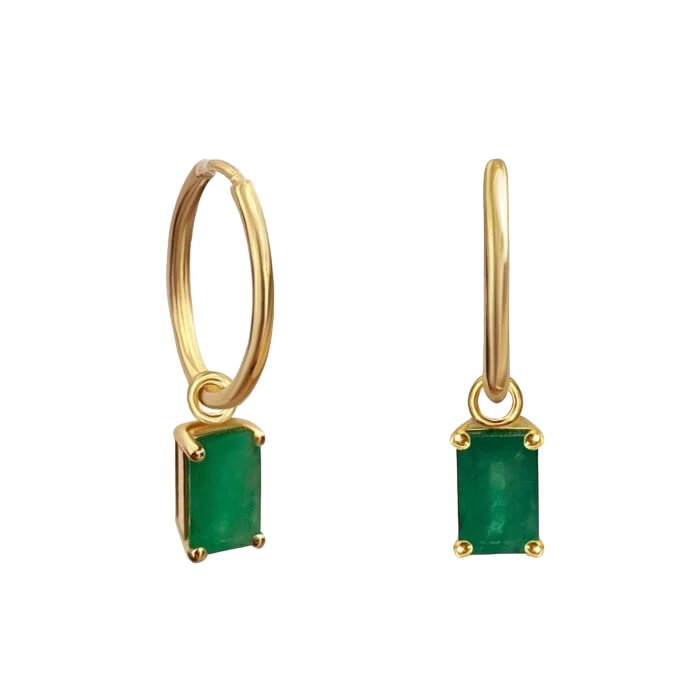 elegant-stone-hoops-earrings-petite-hoops-precious-stone-18k-gold-ruby-sapphire-emerald