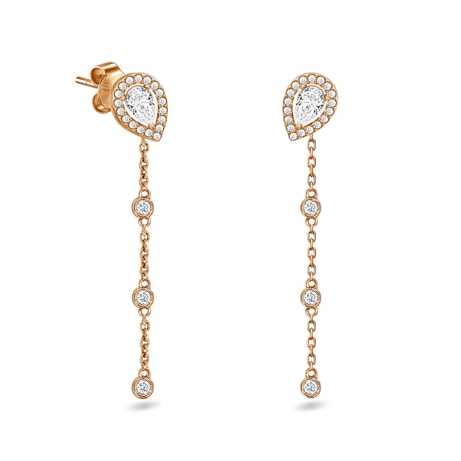 Verona Pear Cut Earrings | Aquae Jewels