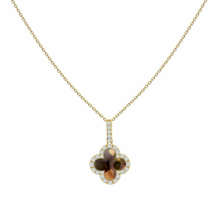 Necklace Bellucci Color Stone-AMBER-Y