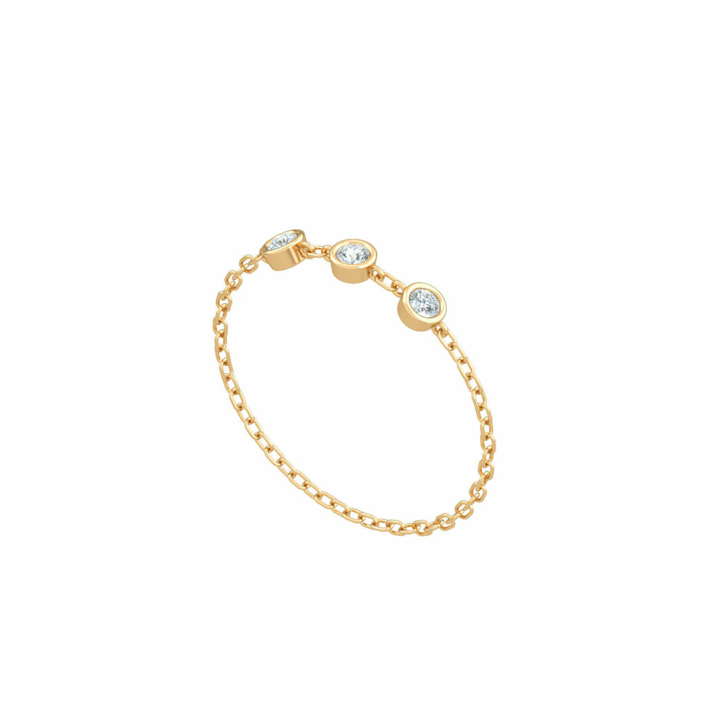 three-diamond-ring-3-diamonds-chain-ring-18k-gold