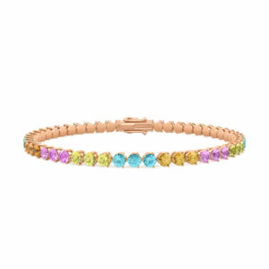 bracelet-tennis-couleur-pierres-précieuses-18k-or