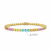 bracciale da tennis colorato-pietre preziose-18k-oro