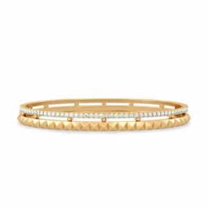 dichiarazione-bracciale d'oro-ricco di picchi d'oro-18k-oro