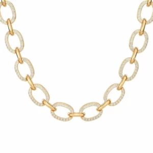 Chain Vanine Simple, 18K Gold & Diamonds - Aquae Jewels - Exquisite Jewelry in 18k Gold & Diamonds _ Dubai