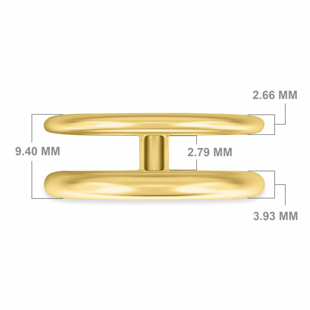 BAGUE DOUBLE GRAS