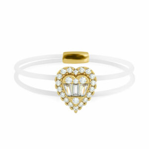 anneau de coeur-diamond-anneau de coeur flottant-anneau de coeur-18k-or