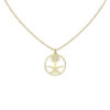 Saudi Arabia Diamonds Circle Necklace-Y