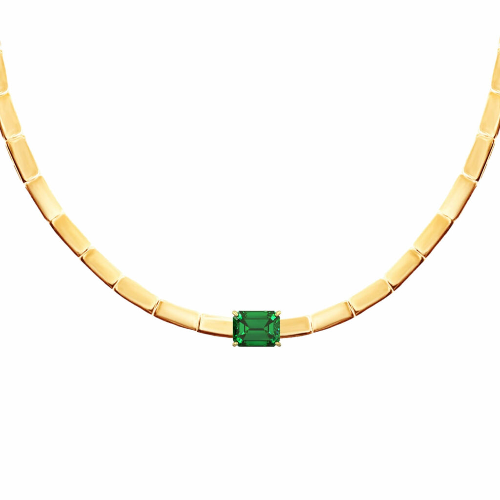 collier émeraude-chiara-or-pierres précieuses