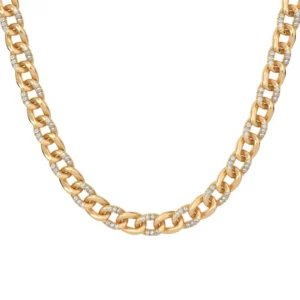 Round Links Cuban Necklace - yellow gold - Aquae Jewels - Exquisite Jewelry