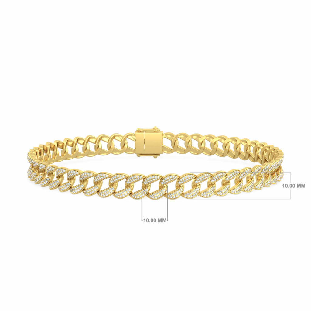 BRACELET CUBAIN LIENS GRAS