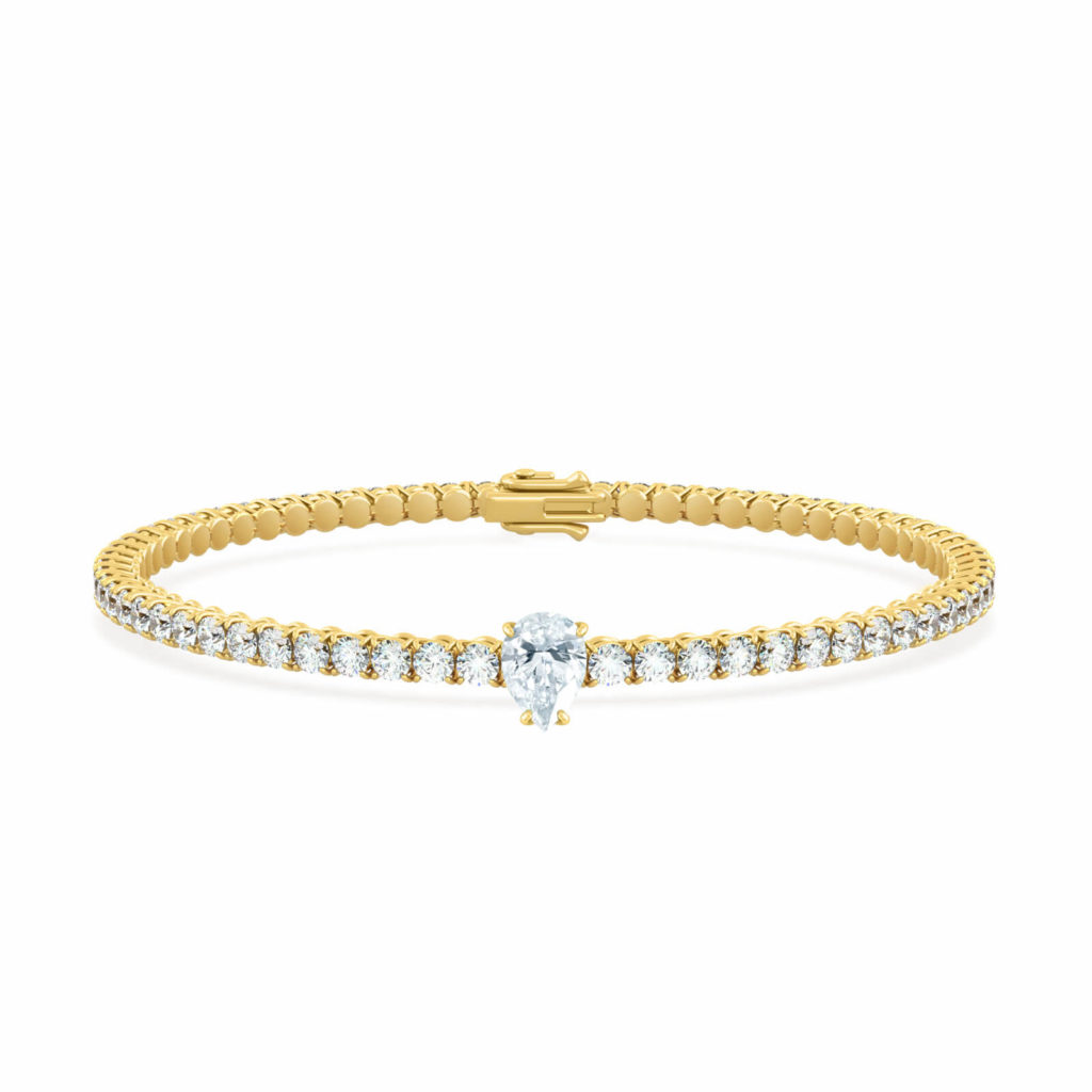 BRACELET TENNIS PEAR DIAMOND