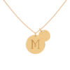 Duo Medaillon Necklace Y