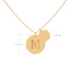 Duo Medaillon Necklace Y SIZE