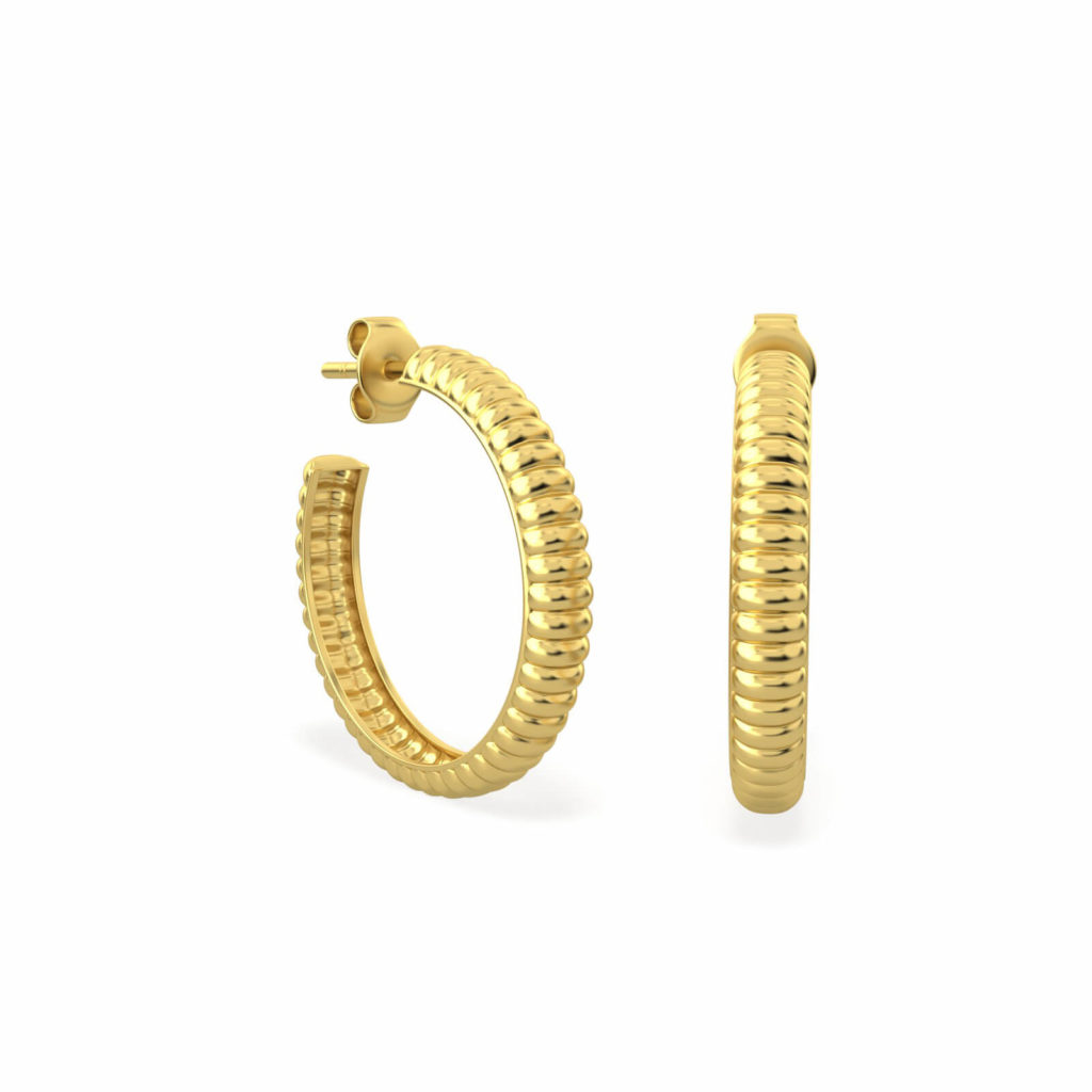 patterned-gold-hoop-earrings-hermes-18k-gold